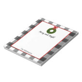 水彩クリスマスリース ノートパッド (回転)