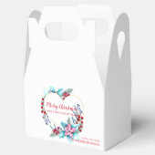 水彩クリスマスリース フェイバーボックス (オープン)