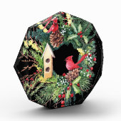 水彩クリスマスリース フォトブロック (左)