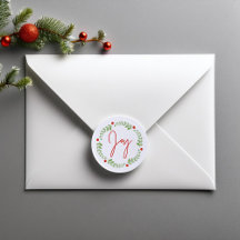 水彩クリスマスリース