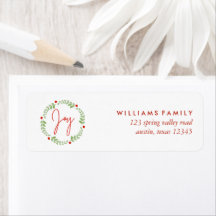 水彩クリスマスリース"喜び"