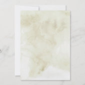 水彩クリスマスリーフブライダルシャワー 招待状 (裏面)