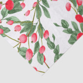 水彩クリスマスレッドベリーズホリデー 薄葉紙 (詳細)