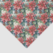 水彩クリスマスレッドポインセチア花 薄葉紙 (詳細)