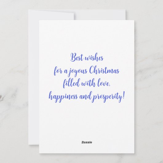 水彩クリスマスロビンカラフルパーソナライズされた シーズンカード (裏面)