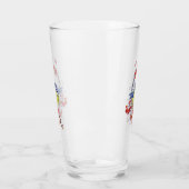 水彩クリスマス冬のタイトマウズバードローワンバー タンブラーグラス (左)