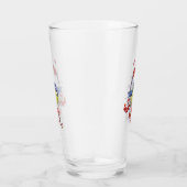 水彩クリスマス冬のタイトマウズバードローワンバー タンブラーグラス (右)