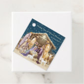 水彩クリスマス出生プレゼント フェイバータグ (インサイチュ)