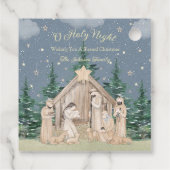 水彩クリスマス出生プレゼント フェイバータグ (裏面)