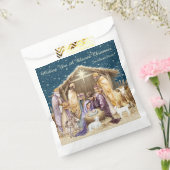 水彩クリスマス出生 フェイバーバッグ (封をした状態)