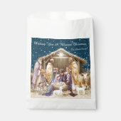 水彩クリスマス出生 フェイバーバッグ (正面)