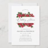 水彩クリスマス幾何学ウェディングシャワー 招待状 (正面)