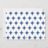 水彩クリスマス恵み出生写真 シーズンカード (裏面)