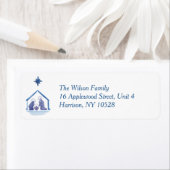 水彩クリスマス恵み出生 ラベル (インサイチュ)