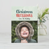 水彩クリスマス恵み シーズンカード (スタンド正面)