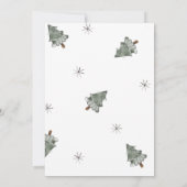 水彩クリスマス招待状 招待状 (裏面)