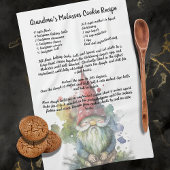 水彩クリスマス格言ファミリーレシピ記念 キッチンタオル