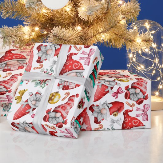 水彩クリスマス格言、オーナメント ラッピングペーパー (クリスマス)