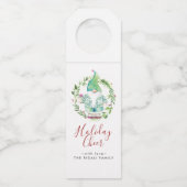 水彩クリスマス格言 ボトルネックタグ (正面)