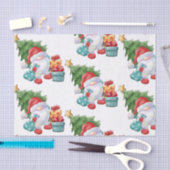 水彩クリスマス格言 薄葉紙 (クラフト)