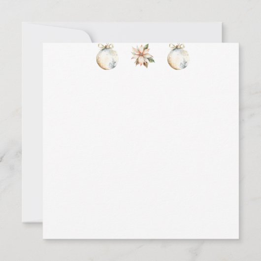 水彩クリスマス祭り 招待状 (裏面)