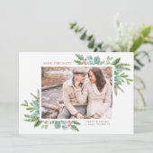 水彩クリスマス紅葉フレームフォト セーブザデート (スタンド正面)