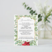 水彩クリスマス結婚の宿泊カード 出欠カード (スタンド正面)