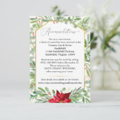 水彩クリスマス結婚の宿泊施設 エンクロージャーカード (スタンド正面)