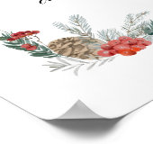 水彩クリスマス聖なる書物、 経典ウォールアート ポスター (角)