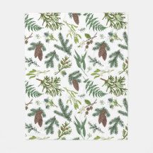 水彩クリスマス自然&フォレストイラストレーション