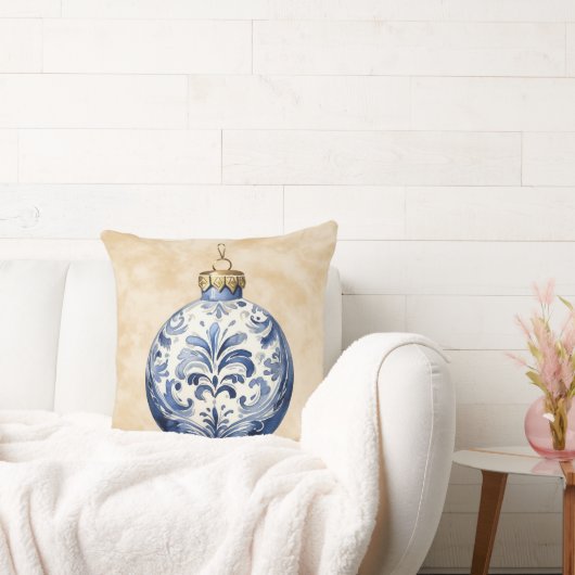 水彩クリスマス装飾品 クッション (ソファ)