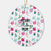 水彩クリスマス装飾美術 セラミックオーナメント (左)