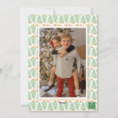 水彩クリスマス金ゴールド大千年記念写真 シーズンカード (裏面)