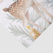 水彩クリスマス鹿と冬の鳥 薄葉紙 (詳細)