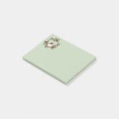 水彩クリスマス《鳥》アメリカゴガラバードホリーリース ポストイット (アングル)