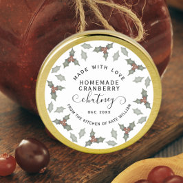 水彩クリスマスCookies Pie Jam キャラメル ラウンドシール