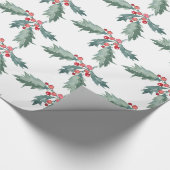 水彩クリスマ絵を描スホリーラッピング紙 ラッピングペーパー (角)