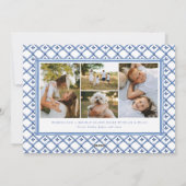 水彩クレスト名門私立校風のクリスマスフォトカード シーズンカード (裏面)