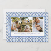 水彩クレスト名門私立校風のクリスマスフォトカード シーズンカード (裏面)