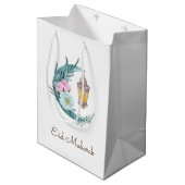 水彩クレセントイードムバラク抱き枕 ミディアムペーパーバッグ (正面アングル)