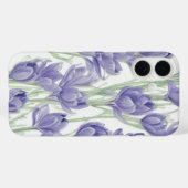水彩クロッカスの花のスマホケース Case-Mate iPhoneケース (裏面 (横))