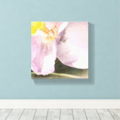 水彩クロッカスフラワー絵画ズ キャンバスプリント (インサイチュ (ウッドフロア))