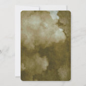 水彩クロッカスマルティニ オリーブのクリスマスカード 招待状 (裏面)