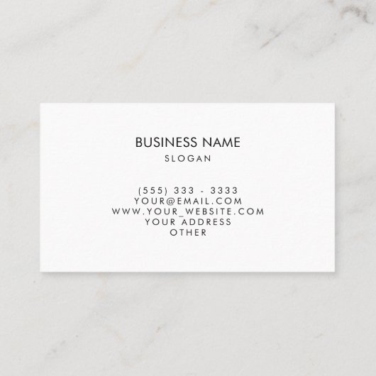 水彩クールエレガントロイヤリティ ロイヤリティカード (裏面)