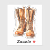 水彩クール秋ブーツ シール (シート)