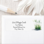 水彩グラスランドグラス自然 ラベル (インサイチュ)