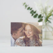 水彩グラデーションありがとうセージ緑ID786 案内ポストカード (スタンド正面)