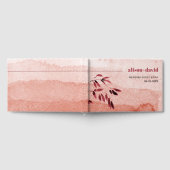 水彩グラデーション及び分岐結婚和風 ゲストブック (全面)