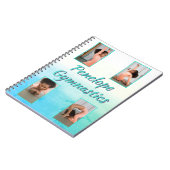 水彩グラデーション名前をカスタムする、スポーツ&写真 ノートブック (左側)