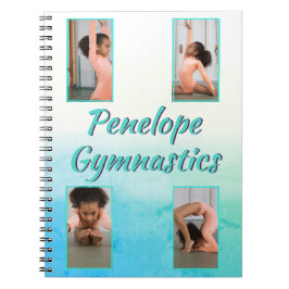 水彩グラデーション名前をカスタムする、スポーツ&写真 ノートブック